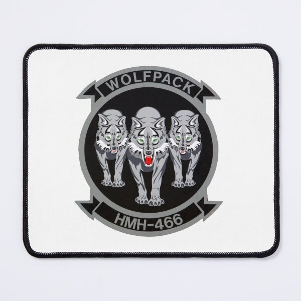 Item preview, HMH-466 Wolfpack Marine Heavy Helicopter Squadron Emblem designed and sold by CharlieDesings.