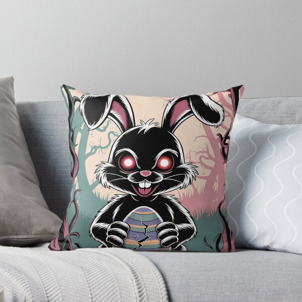 Item preview, Dark Bunny with Cracked Easter Egg - Evil Easter Bunny designed and sold by Art-Arcade6.