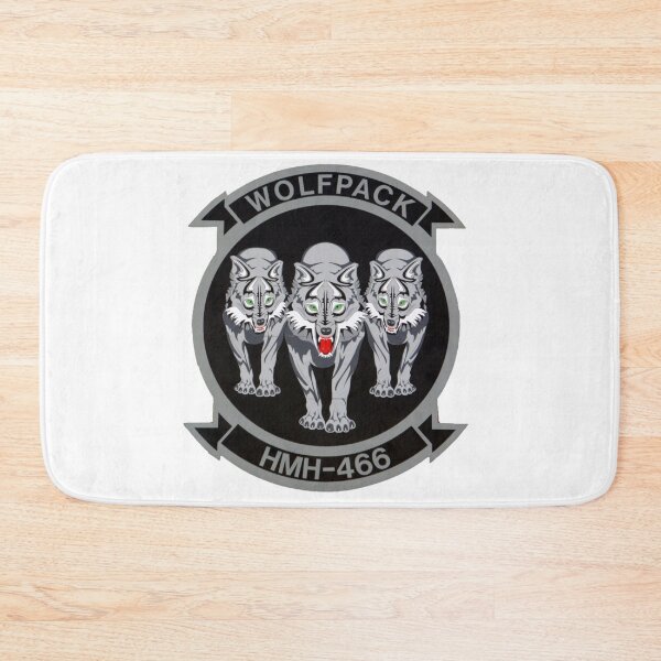 Item preview, HMH-466 Wolfpack Marine Heavy Helicopter Squadron Emblem designed and sold by CharlieDesings.