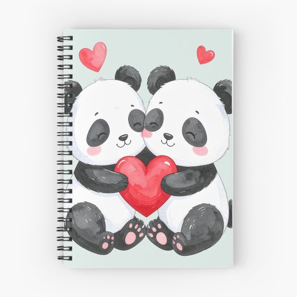 Item preview, Small heart, big love, two pandas designed and sold by LiskoDesign.