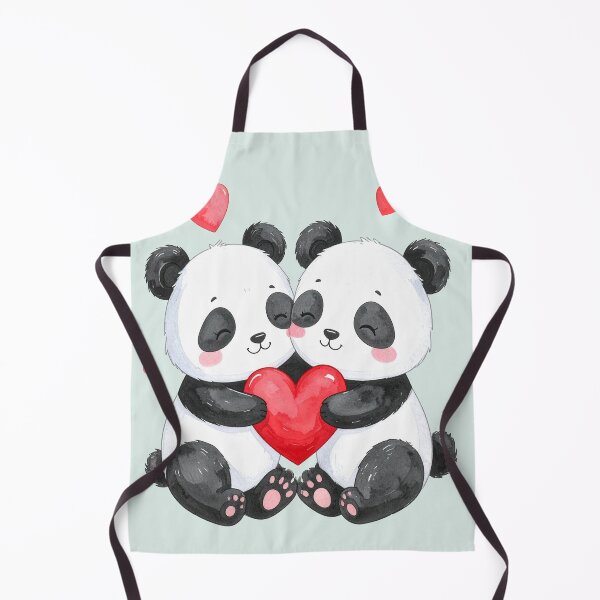 Item preview, Small heart, big love, two pandas designed and sold by LiskoDesign.