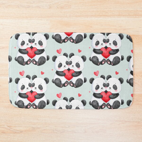 Item preview, Small heart, big love, two pandas designed and sold by LiskoDesign.