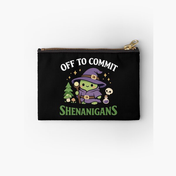 Item preview, Off To Commit Shenanigans Frog designed and sold by FreshVibe Prints.