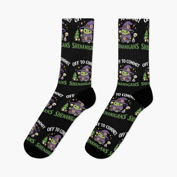 Item preview, Off To Commit Shenanigans Frog designed and sold by FreshVibe Prints.