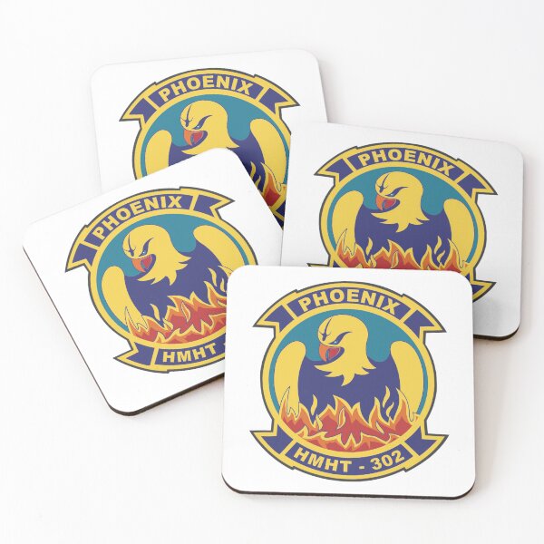 Item preview, HMHT-302 Phoenix Marine Heavy Helicopter Training Squadron Emblem designed and sold by CharlieDesings.