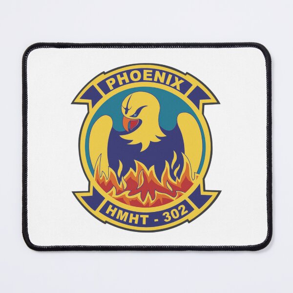 Item preview, HMHT-302 Phoenix Marine Heavy Helicopter Training Squadron Emblem designed and sold by CharlieDesings.