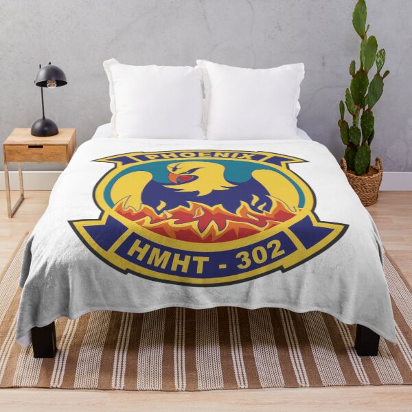 Item preview, HMHT-302 Phoenix Marine Heavy Helicopter Training Squadron Emblem designed and sold by CharlieDesings.