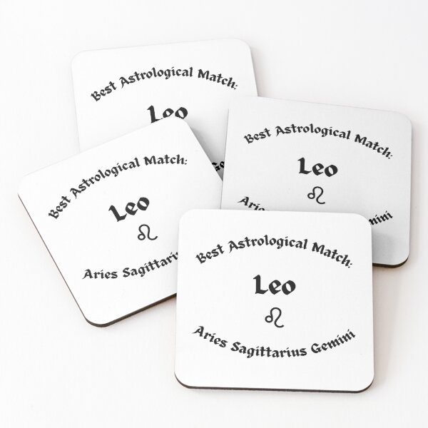 Item preview, Leo Best Astrological Match – Minimal Circular Zodiac Design designed and sold by MOKRONOS.