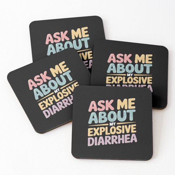 Item preview, Ask Me About My Explosive Diarrhea Edgy Adult Humor  designed and sold by DigitaldeligArt.