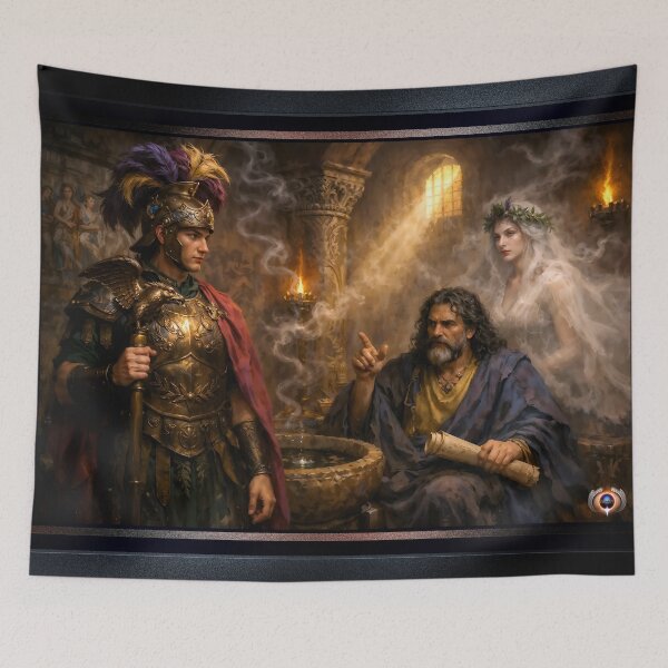 Item preview, The Philosophers Chamber: Alcibades Being Taught By Socrates Reverent AI Concept Art by Xzendor7 designed and sold by Xzendor7 Digital Art Creations.