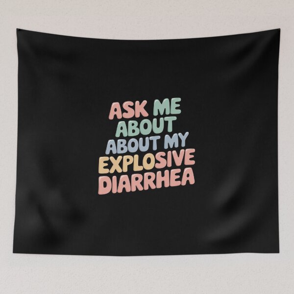 Item preview, Ask Me About My Explosive Diarrhea Edgy Adult Humor  designed and sold by DigitaldeligArt.