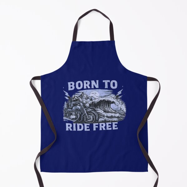 Item preview, Born to Ride Free - Vintage Motorcycle Ocean Wave Graphic. designed and sold by LunaPrintCo.