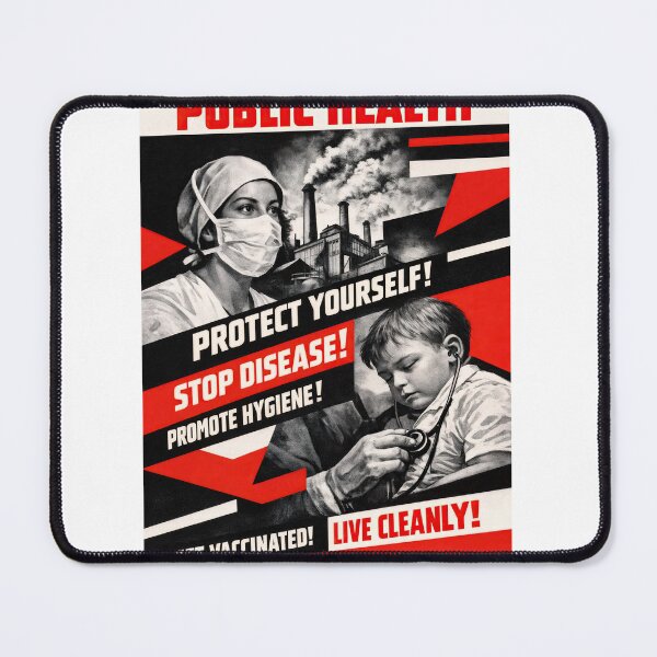Item preview, Public Health Propaganda Poster – Protect Yourself! designed and sold by ForeverPrintsOK.