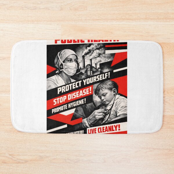 Item preview, Public Health Propaganda Poster – Protect Yourself! designed and sold by ForeverPrintsOK.