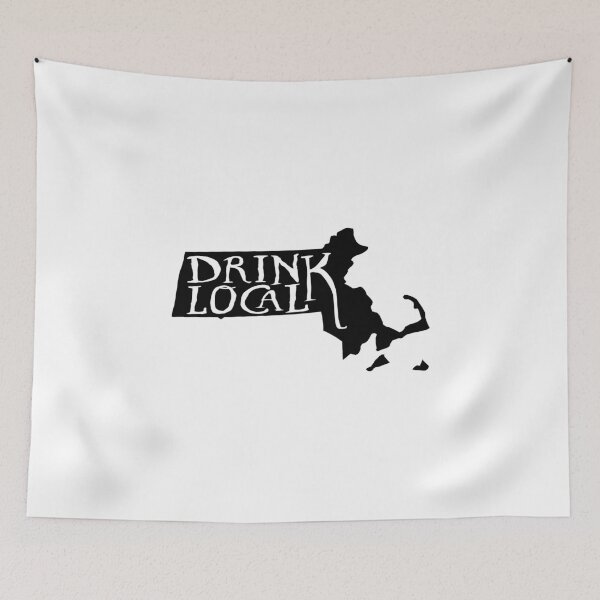 Item preview, Drink Local Massachusetts State Outline Craft Beer designed and sold by graf1k.