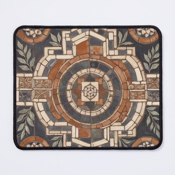 Item preview, Ancient Roman Geometric Floor Mosaic designed and sold by SassyArtistry.