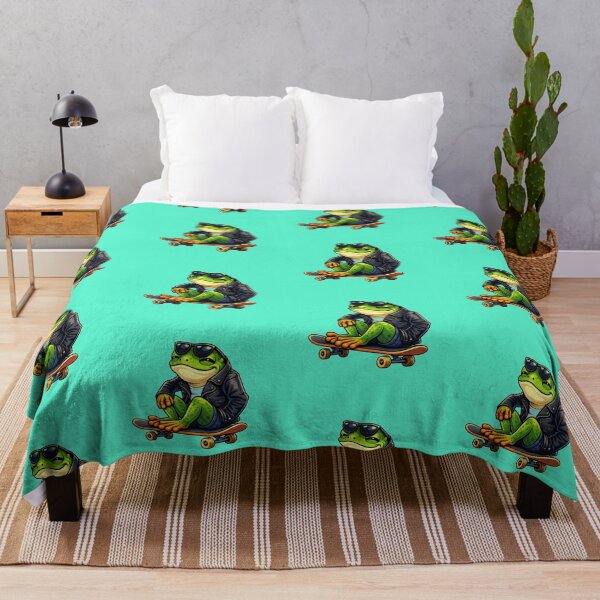 Item preview, Stylish frog on a skateboard designed and sold by FroggyOnly.