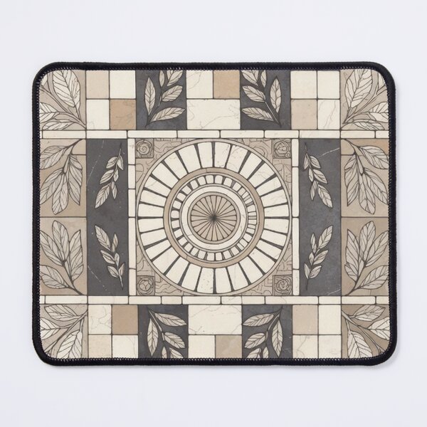 Item preview, Roman Leaf Geometric Floor Mosaic designed and sold by SassyArtistry.