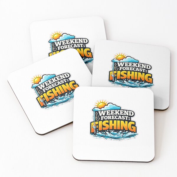 Item preview, Weekend Forecast Fishing – Funny Fishing Quote Design designed and sold by SVALANART.