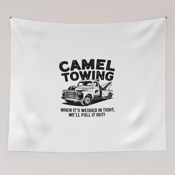 Item preview, Camel Towing Inappropriate Humor Adult Humor Camel Towing designed and sold by DigitaldeligArt.