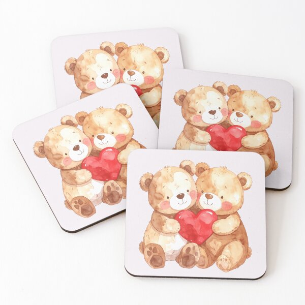 Item preview, Small heart, big love, two teddy bears designed and sold by LiskoDesign.