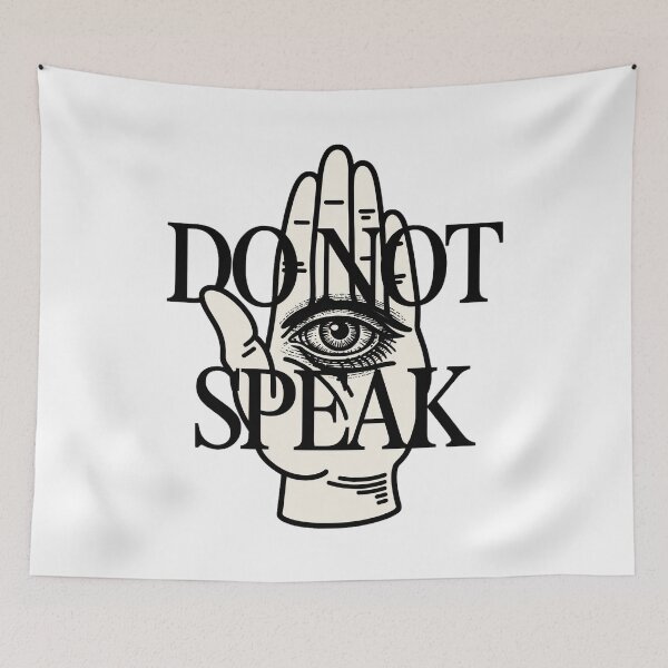 Item preview, Hand Stop Gesture Silence designed and sold by SignumShop.