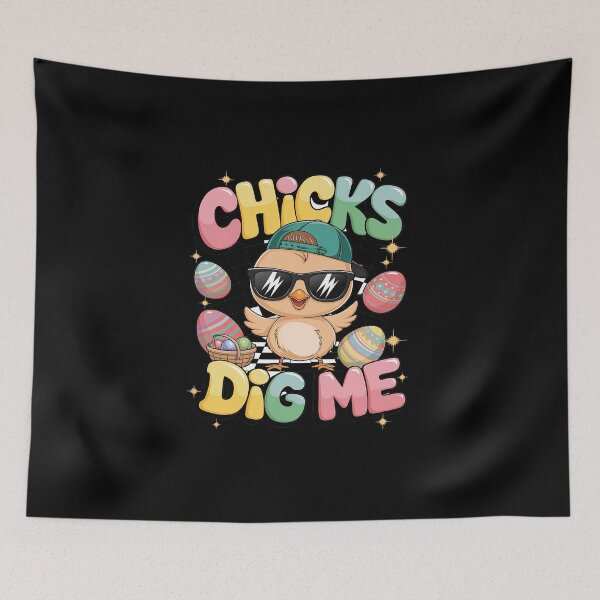 Item preview, Chicks Dig Me Easter Toddler Boys Men Happy Easter  designed and sold by DigitaldeligArt.