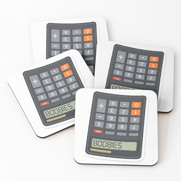 Item preview, Boobies Calculator Joke Design | Funny Retro Calculator Meme Art designed and sold by UrbanKangaroo.