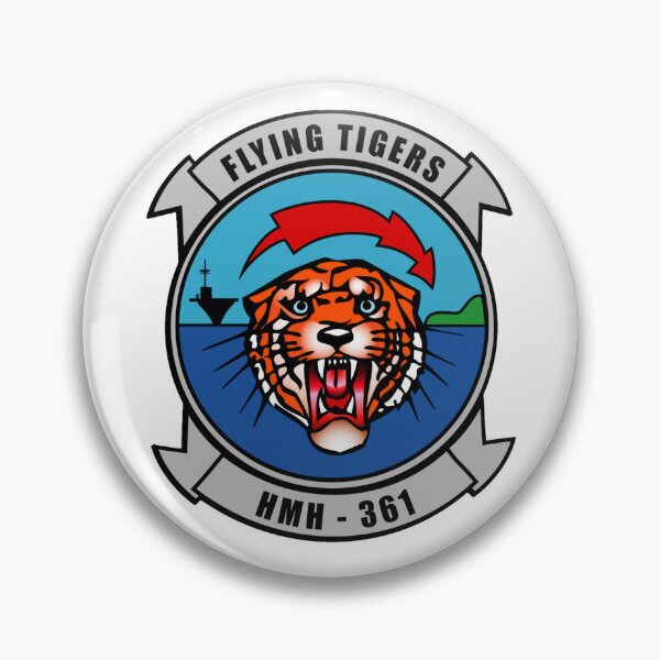 Item preview, US Marine Corps HMH-361 Flying Tigers Squadron Insignia designed and sold by CharlieDesings.