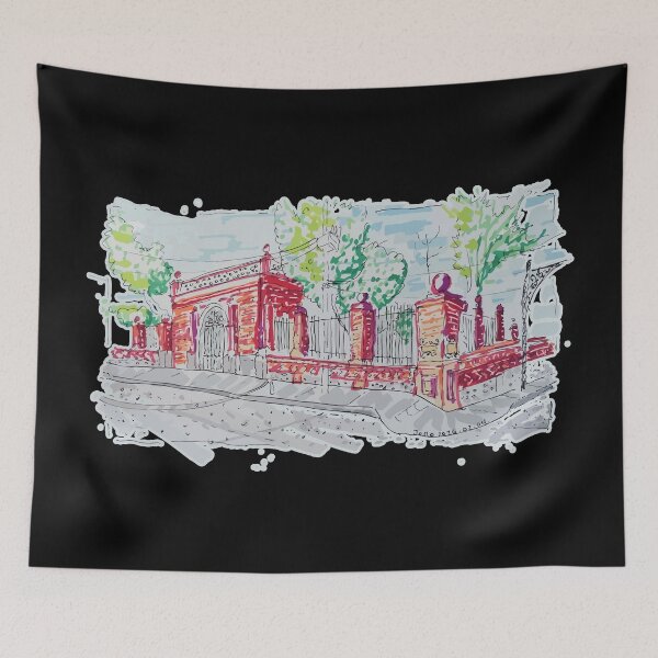 Item preview, Historic Red Brick Entrance designed and sold by JoseloRochaArt.