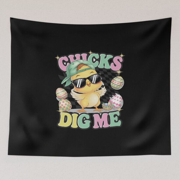 Item preview, Chicks Dig Me Easter Toddler Boys Men Happy Easter  designed and sold by DigitaldeligArt.
