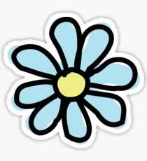 Blue Flower Sticker