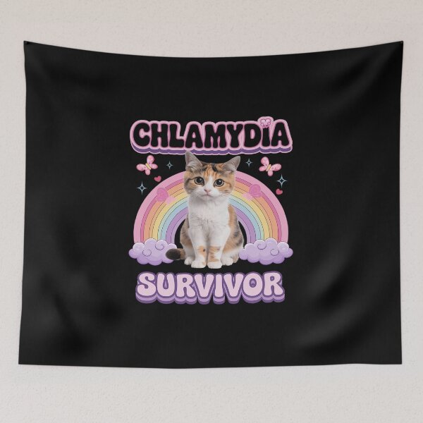 Item preview, Chlamydia Survivor Cat Meme for Men Adult Humor  designed and sold by DigitaldeligArt.