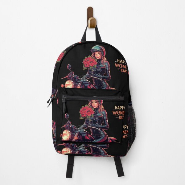 Item preview, Happy Women’s Day – Rose Rider– International Women’s Day Biker Art- bicycle women women's day design  designed and sold by YourTrendyTees.
