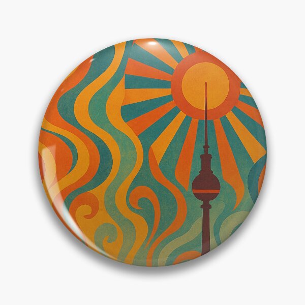 Item preview, Trippy Psychedelic Poster of Berlin | Neon Urban Dreams | Surreal German Cityscape Art designed and sold by PaintedPixels01.
