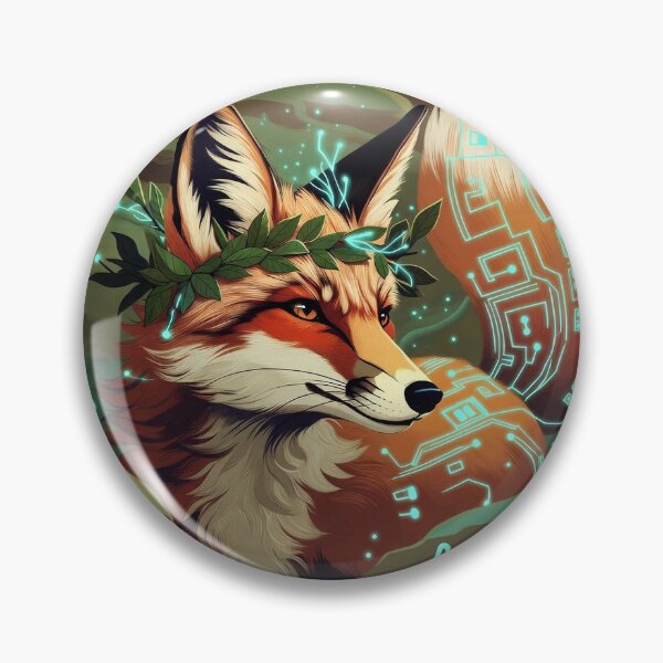 Item preview, Wild & Wired Fox – Eco Tech Change Vibes designed and sold by CoquetteLunaCo.