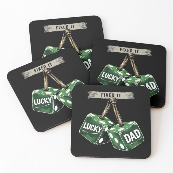 Item preview, St Patricks Day Funny Fixed It Lucky Dad Green Dice designed and sold by Betsytiptoe.
