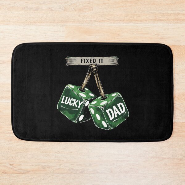 Item preview, St Patricks Day Funny Fixed It Lucky Dad Green Dice designed and sold by Betsytiptoe.