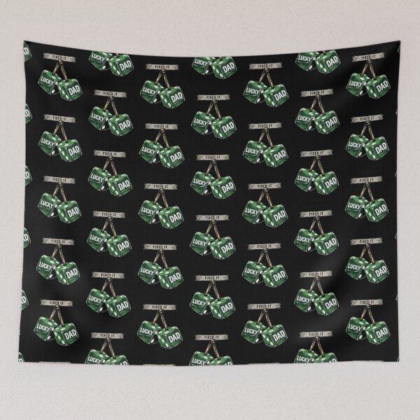 Item preview, St Patricks Day Funny Fixed It Lucky Dad Green Dice designed and sold by Betsytiptoe.
