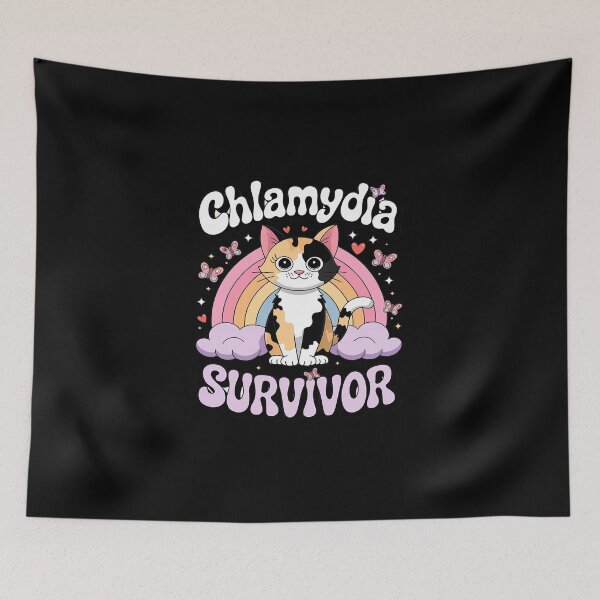 Item preview, Chlamydia Survivor Cat Meme for Men Adult Humor designed and sold by DigitaldeligArt.