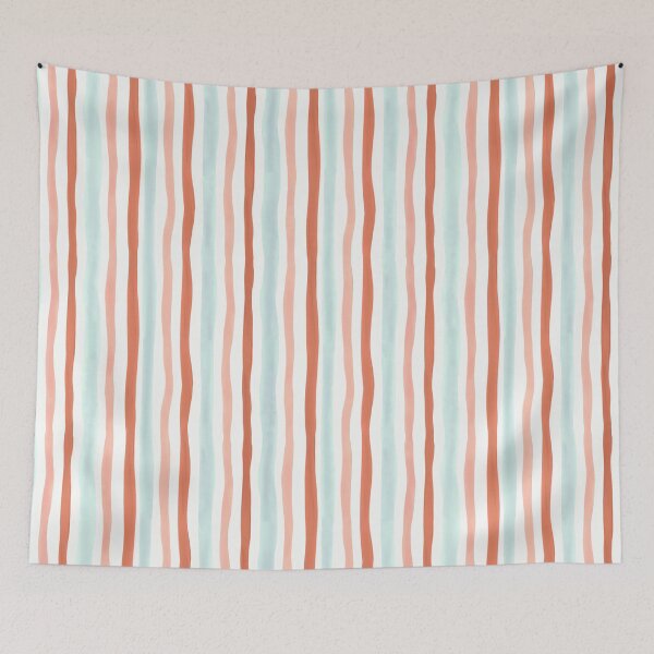 Item preview, January Blooms Artsy Stripe designed and sold by Willow & Grace Designs.