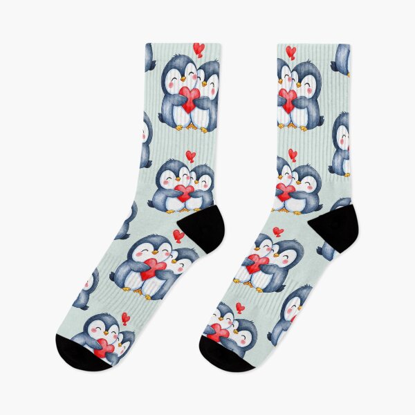 Item preview, Small heart, big love, two penguins designed and sold by LiskoDesign.