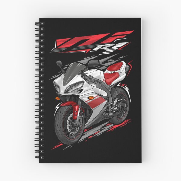 Item preview, Yamaha YZF R1 2008 (Bluish White) for Motorcycle Riders designed and sold by MotoApparelHub.