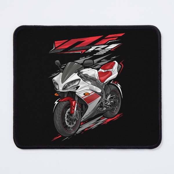 Item preview, Yamaha YZF R1 2008 (Bluish White) for Motorcycle Riders designed and sold by MotoApparelHub.