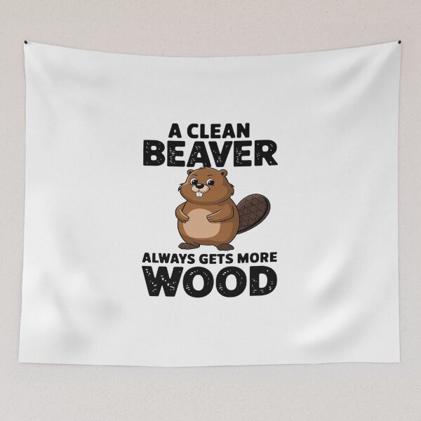 Item preview, Dirty Adult Clean Beaver Wood  designed and sold by DigitaldeligArt.