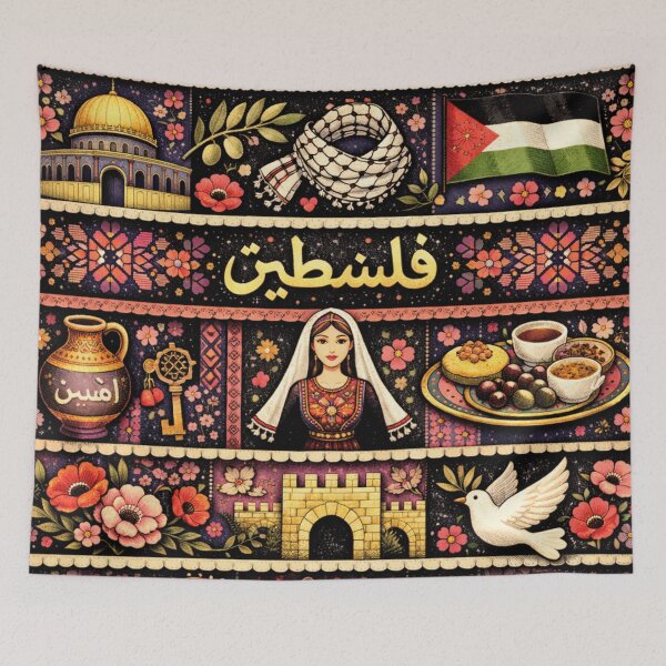 Item preview, Palestinian patchwork pattern  designed and sold by Roxburylane.