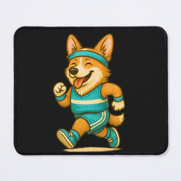 Item preview, Jogging Corgi – Happy Running Dog Illustration designed and sold by AnimalMarvels.