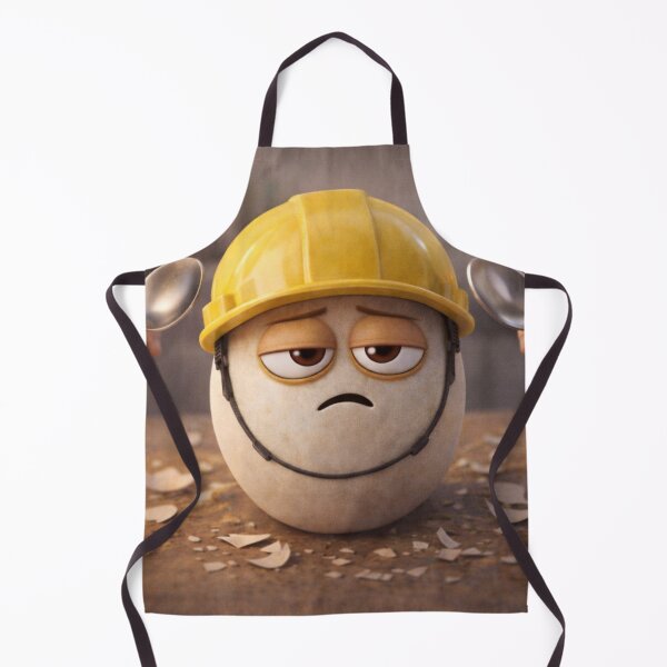 Item preview, Under Construction – Funny Construction Worker Egg 3D Humor designed and sold by ComedyInkFactor.