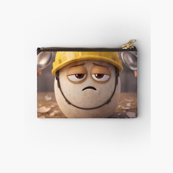 Item preview, Under Construction – Funny Construction Worker Egg 3D Humor designed and sold by ComedyInkFactor.