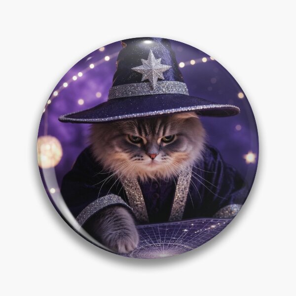 Item preview, Purr-fectly Aligned Wizard Cat – Mystic Star Vibes designed and sold by CoquetteLunaCo.